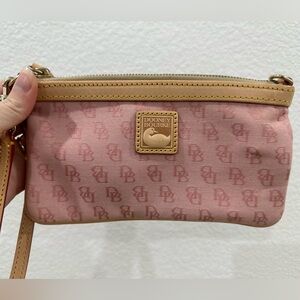 Dooney & Bourke Pink Monogram Wristlet